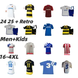 2024 2025 Real Zaragoza Soccer Jerseys Bermejo Giuliano Simeone Special Edition Mollejo Vada Ivan Pardeza Nayim Higuera 92 93 95 Men Kids Camisetas de Football Shirt