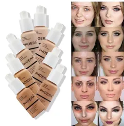 Liquid Foundation Concealer Phoera Face Naturally Flawless Matte Oil-Control Waterproof Long Lasting Foundation 30ml 8 Colors Optional