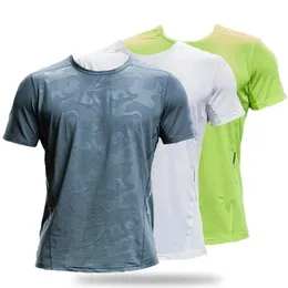 S-6XL Ice Silk Secking T-shirt Mens Sports Top elástico respirável Fitness Running Highting Gym Short Sleeve Youth Cirtle 240509