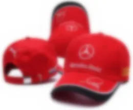 F1 Team Racing Cap 2024 Formel -1 -Fahrer Benz Baseball Caps Motorsport Modemarke Männer gebogene Rand Sun Hut A34