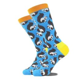 Животные смешные носки мужчины дивертидос счастливые инопланетяне динозавр мопс панда фламинго кактус Соккен унисекс, новинка, скейтборд, сумасшедший мейас