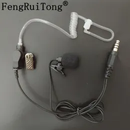 Hapinha de fone de ouvido de plug-out de colar do tubo acústico secreto para o fone de ouvido para Z-Tac Sky Earmor TCA Tri Ptt para Walkie-Talkie PRC-152 UV5R