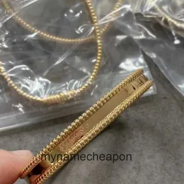 Ванклефские ювелирные украшения для женщин для женщин с золотым фирменным браслетом женский браслет с бриллиантовой застежкой. Оригинал 1: 1 с настоящим логотипом и коробкой