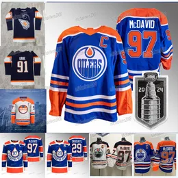 Oilers Connor McDavid 2024 Stanley Cup Jersey Wayne Gretzky Stuart Skinner Ryan Nugent-Hopkins Evander Kane Zach Hyman Mattias Ekholm Leon Draisaitl Edmonton