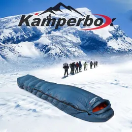 Gear KamperBox Inverno Down Saco de dormir Saco de dormir Ultralight Camping Bag Ultralight Premium Dormium Sagacho Elegance700 Kfbee