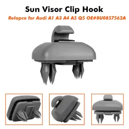 2pcs Car Sunshade Sun Visor Clip Hanger Hook Holder Bracket for Audi A1 A3 S3 A4 S4 Allroad A5 S5 Q3 Q5 8U0857562A Accessories