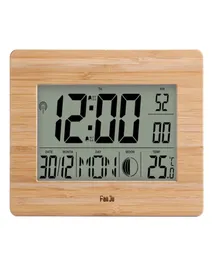 S Fanju Digital Wall Clock große große Zahlenzeit Temperatur Kalender Alarmtisch Schreibtisch Uhren moderne Design Office Home Decor9272166