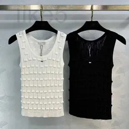 Basic Casual Kleider Designer-Marke Nanyou Cha minimalistisch und High-End-Temperament, Socialite Style Hakenblume runde Hals Strick-Weste Kleid EICG