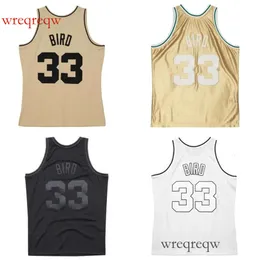 Larry Bird ed basketball Jersey S-6XL 1985-86 Mesh Hardwoods Classics retro jerseys Men Women Youth green white black 33