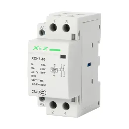 1pcs 2p Din Rail Modulare Household Contactor 32A/40A/63A 220V/230V 50/60Hz 1No 1NC 2No 2NC