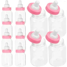 Pakiet prezentowy Butelki dla niemowląt miniaturowe plastikowe butelki prysznic Przywalebna pudełko na cukierki wypełnione