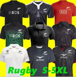 S-5xl 23 24 Blacks Rugby Jerseys Black New Jersey Zelandii 2023 2024 Wszystkie super rugby kamizelki koszula Polo Maillot Camiseta Maglia Football Shirt