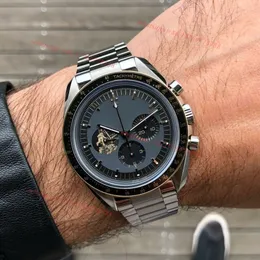 SUPERCLONE ASSISTIR AAAAA Original Mens assiste Omeiga Speedmasters Moonwatch Apollo 11 50th Anniversar Luxury Watch Wristwatches Montre Dhgate Novo