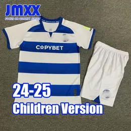 JMXX 24-25 Queens Park Rangers Child Soccer Jerseys Kit Kid Uniforms Jersey Football Shirt 2024 2025 Top and Shorts Children Version