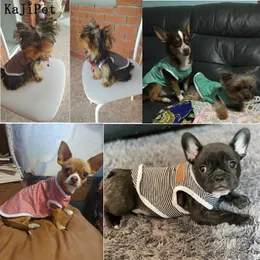 Klassisk randhundskjorta billiga hundkläder för små hundar sommaren chihuahua tshirt söt valp väst terrier husdjurskläder för hund