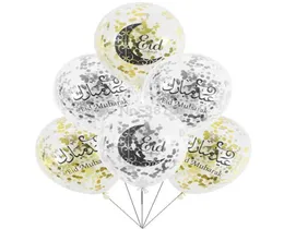 Balões de eid mubarak feliz balões eid feliz ramadã festival muçulmano decoração islâmica ano novo confetti14267863