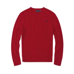 Camisetas de luxo designer suéter masculino de pescoço redondo marca polo pônei multi color suéter maconha algodão suéter casual suéter pulôver s-2xl