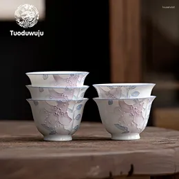 Çay Bardağı El Boyan Kişiler Kişisel Küçük Beyaz Porselen Kokulu Master XH193
