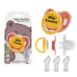 Miyocar Lion Custom Baby Paciziers персонализирован с именем. Принесите 3 силиконовой замены