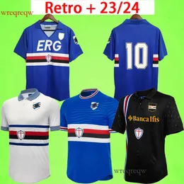23/24 Sampdoria soccer jerseys 2023 2024 SESY Murillo Linetty Jankto Yoshida Maroni Gabbiadini retro football shirts 1990 1991 vintage 90 91 Lombardo home away