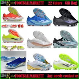 Crazyfasts Lace Elite FG SCOCCHE SCHIFICHE Stivali da uomo Mens Domani bambini Bambini X Football De Crampon Scarpe Calce Fussballschuhe Botas Futbol Chausss Messis