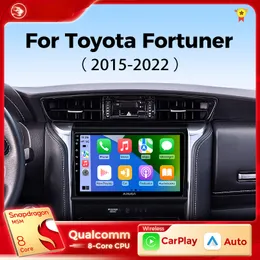 Car DVD для Toyota Fortuner 2015-2022 Car Radio Carplay Android Auto Touch Screen Multimedia Player Navigation GPS Auto Radio