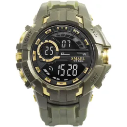 Роскошные цифровые часы Men Sport Watch Watch Waterpronation Smael Relogio Montre Shock Black Gold Big Clock Men Automatic 1610 Men Wtach Anity 294o