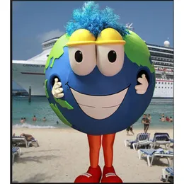 Earth Globe Mascot Geography Klasa niestandardowa kostium Anime Zestawy Mascotte Fancy Dress Carnival N30822 Mascot Costume