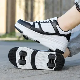 Moda roller paten ayakkabıları çocuklar çocuk gündelik spor oyuncak hediye oyunları erkek 4 tekerlek spor ayakkabılar kız botları ultra hafif rollerskate 240511