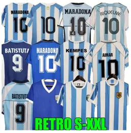 1978 1986 1998 Argentina Retro Soccer jersey Maradona 1996 2000 2001 2006 2010 Kempes Batistuta Riquelme HIGUAIN KUN AGUERO CANIGGIA AIMAR Football Shirts 888888