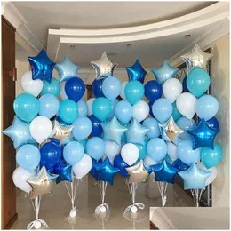 Decorazione per feste 36 pollici trasparenti paletti sier coriandoli da 18 pollici palloncini per fogli di elio per compleanno decorazioni per baby shower b dhjor