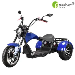 Cyklar Electric Tricycle Vuxen Motorcykel Leisure Walking Battery Outdoor Golf Cart Bicycle Range 55 km 60V 28A 3000W Q240523