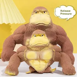 Dekompressionsleksak stresslindrande super gorilla stretching leksak klämmer musik violin stress lindrande rolig apa ventilation verktyg stress