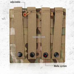 군용 페인트 볼 잡지 파우치 싱글 더블 트리플 전술 몰리 파우치 AK AR M4 AR15 소총 사냥 촬영 마그니 파우치