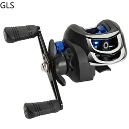 Gls baitcasting bobina respingenda potenza da 8 kg di pesca carpa bobine 7.2 1 velocità magnetica del sistema freno magnetico Accessori per la pesca della pesca 240524 240524