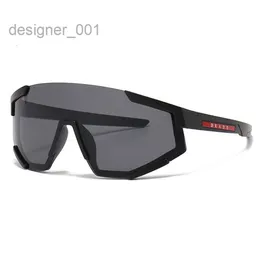 أعلى درع نظارة شمسية الرجال نساء ركوب الدراجات نظارات Linea Rossa 04WS Matte Black Dark Gray Mens 63 MM في الهواء الطلق الرياضة GRANKS2024 HHCW