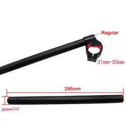 Clip de aluminio para manillar de motocicleta, barra de horquilla para tubo de manillar, color negro, CNC, Cafe Racer, 31, 33, 35, 36, 37, 38, 39, 41MM, 43mm - 55mm