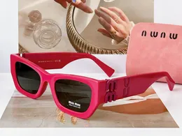 Najlepsza wersja czerwone okulary przeciwsłoneczne dla kobiet 09ws kwadratowy rama czarne złote logo okulary przeciwsłoneczne z pudełkiem