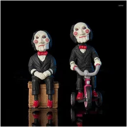 Interior Decorations Saw Horror Figurin Car Doll Billy Mini Pvc Action Figures Figure Collectible Toy Decoration Accessories237U Drop Ot4X3