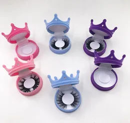 2021 New Convalials Eyelash Packaging Box Crown Lash Case Natural Long 3D Mink Lashes Handmade Mink False Eyelashes6746531