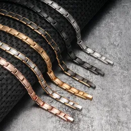 Link braccialetti Vinterly Magnetic Benefici a catena oro in acciaio inossidabile Coppia Energia Salute Energia per donne uomini