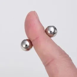 1Pair Fake Piercing Piercing Ponted Magnet Clipe Ring Ring Orbs Cramp fortes jóias de corpo sexy magnéticas para o casal 240523