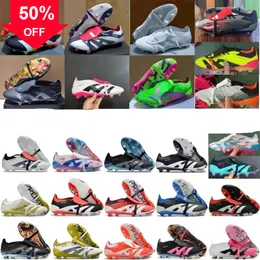 Designer Mens Football Boots Elite dobra dobra sobre a língua FG de alta qualidade Aface os homens jovens homens Cleats futebol treinar sapatos de couro