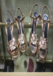 Tstrap sommer prominent schuh tribute sandalias mujer sexy patentleder plattform hochheel sandalen kleidepumpen 20213725579