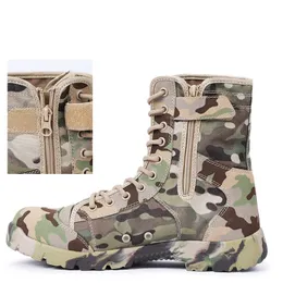 Sommer im Freien High Top Desert Boots Special Forces Camouflage Combat Stiefel Männliche Designer-Militärtrainingschuhe Ultra leicht atmungsaktiv und Nicht-Slip-Schuhe 37-46