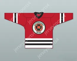 Custom Reilly 68 Letterkenny Irish Red Hockey Jersey Top Stitched S-M-L-XL-XXL-3XL-4XL-5XL-6XL