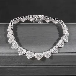 Тонкие хип -хоп украшения серебро 925 VVS Moissanite Chain Diamd