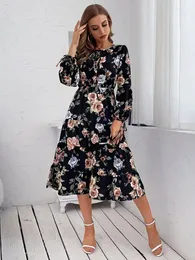 Повседневные платья Jim Nora Women Boho Beach Spring Elegant Party Bodycon Prom Promtors vestidos Summer Vintage Floral Evening Dress