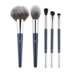 5pcs/set Fan Setting Contour Makeup Brushes Powder Make up Brush Sculpting Detail Face Eyeshadow Small Eye Smudge Beauty tool 240524