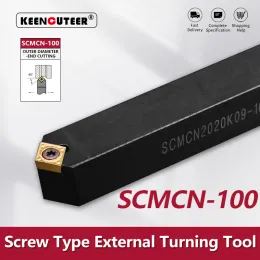 SCMCN1010 SCMCN1616 SCMCN2020 SCMCN2525-100 Ângulo obtuso da ferramenta de torneamento externo Scmcn Cutter Barra CNC Torno de torno